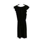 Loft  Black Short Sleeve Collared‎ Belted Button Front Dress Size Small Nwt Photo 4