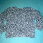 J. J. BROWNE knit crewneck sweater button details on one shoulder vintage size M Blue Size M Photo 1