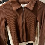 Hollister Brown Zip up Jacket Photo 0