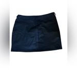 Chic Black Mini Skirt with Ring Zipper Details Size 14 Photo 3