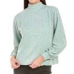 Johnny Was Calme Puff Sleeve Cozy Sweatshirt Sage Green Size Small Photo 0