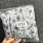 Pink Lily  Sweatshirt Womens Small Multicolor Leopard Print Stretch Side Slit Photo 7