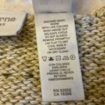 Liz Claiborne Size LARGE V-Neck Cable Knit Sweater Neutral Beige Cream Tan Photo 9