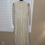 Gunne Sax Vintage  Cream Tiered Ruffled Gown Bridal Cottage Prairie 1970s dress Photo 8