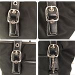 Coach Vintage Black canvas & leather tote Photo 5