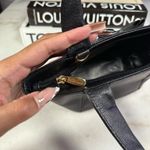 Pierre Balmain Black Small Textured Pebbled Leather Bow Tote Bag Photo 9