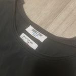 Double Zero  medium raw hem gray distressed cap sleeve tee dress charcoal new nwt Photo 2