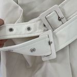 Akira Ivory Double Breasted Street Lights Belt Peak Lapel Wrap Blazer Medium Photo 5