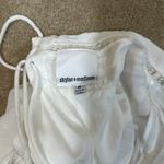 Skylar + Madison Skylar Madison White Lined Spaghetti Strap Adjustable Mini Dress Women Medium Photo 7