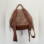MILLOO Artemis backpack brown stonewashed canvas and Brown leather Photo 5