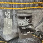 Bisou Bisou Y2K Jean Skirt Gold Shimmer Knee Length Cotton 10 Photo 5