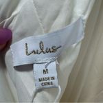 Lulus Start of Forever NWT size Medium Ivory Satin Halter Mermaid Maxi Dress Photo 5