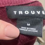 Trouve Women's Red Long Sleeve Boat Neck Blouse Size M Size M Photo 6