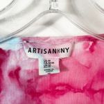 Artisan NY Medium Tunic Top Handmade Tie Dye Embroidered V Neck Boho Tassels 401 Photo 9