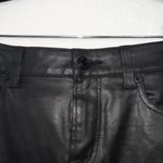 The Kooples Black Leather Effect Denim Pencil Skirt Size 26 Photo 2