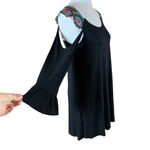 Vava by Joy Han  Cold Shoulder Boho Tunic Dress Crochet Trim XS Photo 3