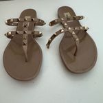 Valentino Garavani Rockstud T-Strap Flat Slide Sandals 39 Photo 3