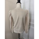 Generation Love Cleo Ruffle Sweatshirt Beige size XS Photo 6