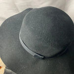 H&M  DIVIDED WOMENS BLACK 100% WOOL HAT BLACK RIBBON BAND  GOOD CLEAN CONDITION Photo 6