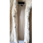 Ci Sono  by Cavalini Cream Faux Fur Jacket Vest Medium Photo 5