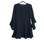 ALC Frank A.L.C. Cassidy Ruffle Flare Sleeve Black Mini Dress 6 Photo 2