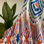 CAbi #317 Drape Cotton Modal Stretch Knit Jersey Maxi Print Dress, S Photo 4