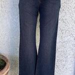 Halogen Dark Denim Midrise Zipfly Flare Jeans Photo 0