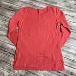 Old Navy 3/4 Length Sleeve Pullover Sweater Salmon Coral Small S SM Scoop Crew Photo 3