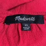 Madewell  Midi Dress Round Neck Lace Up Front Cap Sleeve Lightweight XS Photo 4