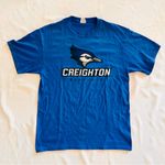 NCAA GUC Large Creighton Bluejays Blue Tshirt Basketball Cotton Athletic Logo Photo 0