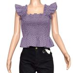 Hill House Paz Crop Top, Floral Jacquard, Medium Photo 4