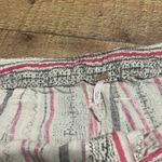 Free People Women's Shorts Sz 6 Striped Cotton Linen Blend Studs Festival Boho Photo 1