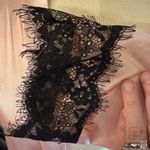 None Unbranded Women's Satin Pink open front Robe with Black Lace Size XL Photo 2