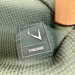 Gymshark  Olive Green Women's Waffle Knit Athletic Shorts | S Photo 2