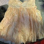 Boho Pink Strapless Orange Dress Photo 0