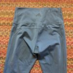 Adidas  BLUE GREY ATHLETIC LEGGINGS Photo 3
