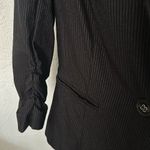 Fashion Bug Black pinstripe single button quarter sleeve blazer Photo 1