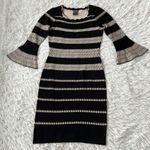 Gabby Skye  Sweater dress Women's Scallop Neck Stripes size Small NWOT Photo 1