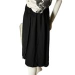 ZARA pull-on asymmetric black skirt medium Photo 3