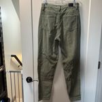 BDG Urban Outfitters Mom High Rise Olive Green Corduroy Jean Pant Ankle Crop 27 Photo 3