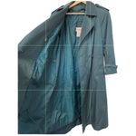 Worthington Vintage Women 3 Season Trench Long Coat Belted Long Size 10 P Green Photo 6