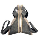 UGG  Nyssa Women's Wedge Black Gold Shoes Sz 8 US 39 EU Metallic Sandal EUC Photo 5