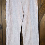 Garnet Hill  Linen Wide Leg Trouser Pants Photo 0