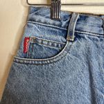 Bongo Vintage button fly denim jean shorts big logo on back size 3 Photo 4