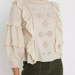 Urban Outfitters  Mayotle Embroidered Blouse size L‎ Photo 0