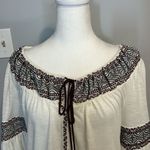 White House | Black Market 🆕  boho tassel‎ top size S BIN E Photo 1