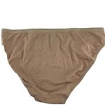 Victoria's Secret  Solid Beige Cotton Hi Cut Leg Bikini Womens Size Large Photo 4