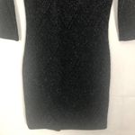 Trixxi 3/4 Sleeve Metallic Bodycon Scoop Back Dress Juniors Size 5 Photo 5