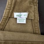 Aerie Werk & Play Brown Corduroy Bib Overalls Size Medium Raw Frayed Hem Casual Photo 8