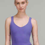 Lululemon  Align Tank Top Size 2 Charged Indigo Purple Cropped Yoga Pilates Chic Photo 0